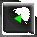 Green triangular shape within dark square frame, transitioning from partial to full circular glow across three
