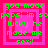 Four identical pixelated display green text on pink background with red square outlines