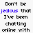 A static digital image displays repeated text phrases in black and blue fonts with a faded 'babes' watermark at the bottom.