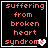 Four display identical text with a heart symbol changing from red to gray across frames