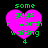 Four identical pixelated heart-shaped icons with green text over a black background, each displaying 'some guys r worth waiting 4' in blocky font.