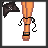 Pixel art of three character sections above text reading 'Don't Hate You Know You Want Me!' in a single