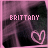 identical pink-toned images showing the name 'ERITTANY' above a heart symbol on a dark, patterned background