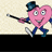 Animated contact sheet showing a pink heart-shaped character in blue pants and top hat dancing with a cane across six frames, accompanied by yellow text reading "You Make Feel Like Dancin'" on the right side.