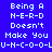 Pixelated text on four colored quadrants: blue, purple, red, and purple, each displaying identical white text.