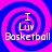 Four identical display a blue and pink spiral background with white text reading "I Luv Basketball" in pixelated font