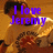 A pixelated image of a person in a yellow shirt with red patterns, overlaid with purple text and symbols changing across frames.