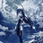 Animated sequence of a figure in dark clothing standing against turbulent blue and white waves, with subtle motion across frames.