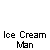 Pixelated ice cream truck icon with 'ICE CREAM' text, red shoes, and a white ball prop, showing animation changes including text variations and prop movements.