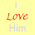 A static contact sheet frame showing a yellow background with red and blue text reading "I Love Him So Much But He Doesn't Even care" arranged in a grid layout, partially cropped on the right side.