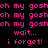 Pixelated text in bright pink on black background with green highlighted sections, displaying repeated phrases and partial words.