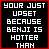 iconhell_chees3isyummy_benji is hotter than u