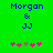 Green background with blue text "Morgan & JJ" and pink and brown pixelated symbols below, showing animation change in symbol count.