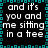 A static digital image with repeated text and a teal border on black background.