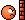 Pixelated orange character with white eyes and black outlines, transitioning through expressions against a gray background.