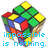 Pixelated 3D puzzle cube with green, yellow, red, blue, and orange sections, overlaid with blue text reading 'impossible is nothing.'