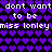 Pixelated text repeats 'don't want don't want to be miss lonley' over a purple heart pattern background.