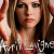 Animated contact sheet of Avril Lavigne icon frames showing sequential pose changes with text overlay.