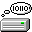 Pixelated icon with binary text in speech bubble above gray rectangular box containing green indicator and horizontal lines.