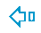 Two pixelated arrow icons with rectangular shapes, one in dark blue and one in light blue, positioned side-by-side on a gray background.