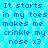 Blue background with white circular patterns and repeated blue text reading "It starts in my toes makes me crinkle my nose x3" across two