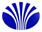 Blue fan-shaped icon with curved segments and white outlines, displayed in multiple cropped views showing different portions of the design.