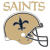 A split-frame contact sheet showing two static images: a New Orleans Saints football helmet on the left and green text reading "Original Icons .com" on the right against a dark background.