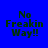 Four display 'No Freakin Way!!' text with varying green highlight positions on a blue background