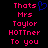 Pixelated text in pink and blue on black background, with a blue heart symbol replacing the 'o' in 'Thats' on the left side.