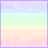 A 5x4 contact sheet of animated frames showing a pastel rainbow gradient background with changing text phrases in various colors and fonts.