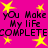A static 48x48 pixel buddy icon with a bright pink background, yellow stars, and repeated text in black pixelated font.
