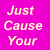 A static image with a bright pink background displaying white text and a central Chinese character.