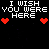 A static contact sheet of 20 animated frames showing a pixel art animation with repeated text and heart symbols on a black background.