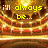 Yellow pixelated text reads 'i'll always...waiting in be... the wings...' over a golden and red patterned background with horizontal stripes.