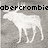 Pixelated white moose silhouette on gray background with partial black text above.