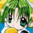 A pixelated anime-style character with green hair and large eyes appears on the left side of a contact sheet, while the right side shows text "Anime IM" and "com" in white pixelated font against black background.