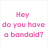 Pink text on white background with four gray hearts floating upward, one heart at bottom left, one at top left, one at center, one at bottom center.
