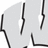 Pixelated grayscale figure with black outline and white highlights, red text "WARWICK X-COUNTRY" appears on right side of frame.