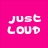 Six colored squares arranged in a , each containing white pixelated text reading 'just' followed by a single word