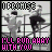 A 4x3 contact sheet of a black-and-white animated GIF showing two figures running on stairs, with pink text overlays reading "I PROMISE I'LL RUN AWAY WITH YOU" across all frames.