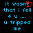 Pixelated blue text on black background with red heart symbol replacing 't' in 'wasn't', showing two identical frames side-by-side.