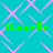 Cyan background with repeating light purple diamond lattice pattern and four instances of green text reading "Danielle".