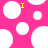 Pink background with white circles and two yellow 'I' letters, static image.