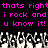 Pixelated text in bright pink on black background with grayscale crowd of raised hands below.