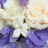 Four distinct floral arrangements displayed in a , each with unique color schemes and background hues