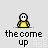 Pixelated character in yellow shirt with three distinct poses and repeated text below.