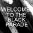 Black-and-white animated of nine displaying 'WELCOME TO THE BLACK PARADE' text with varying letter clarity across frames