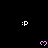 Pixelated :P faces and pink hearts arranged in a on black background with gray corner overlay