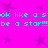 Bright pink background with purple star shapes and cyan text repeating 'ok like a s*ok like a s' and 'be a star!!!be a star!!!'.