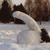Animated snowman icon with repeated motion in snowy landscape background, showing sequential frame changes across a contact sheet layout.